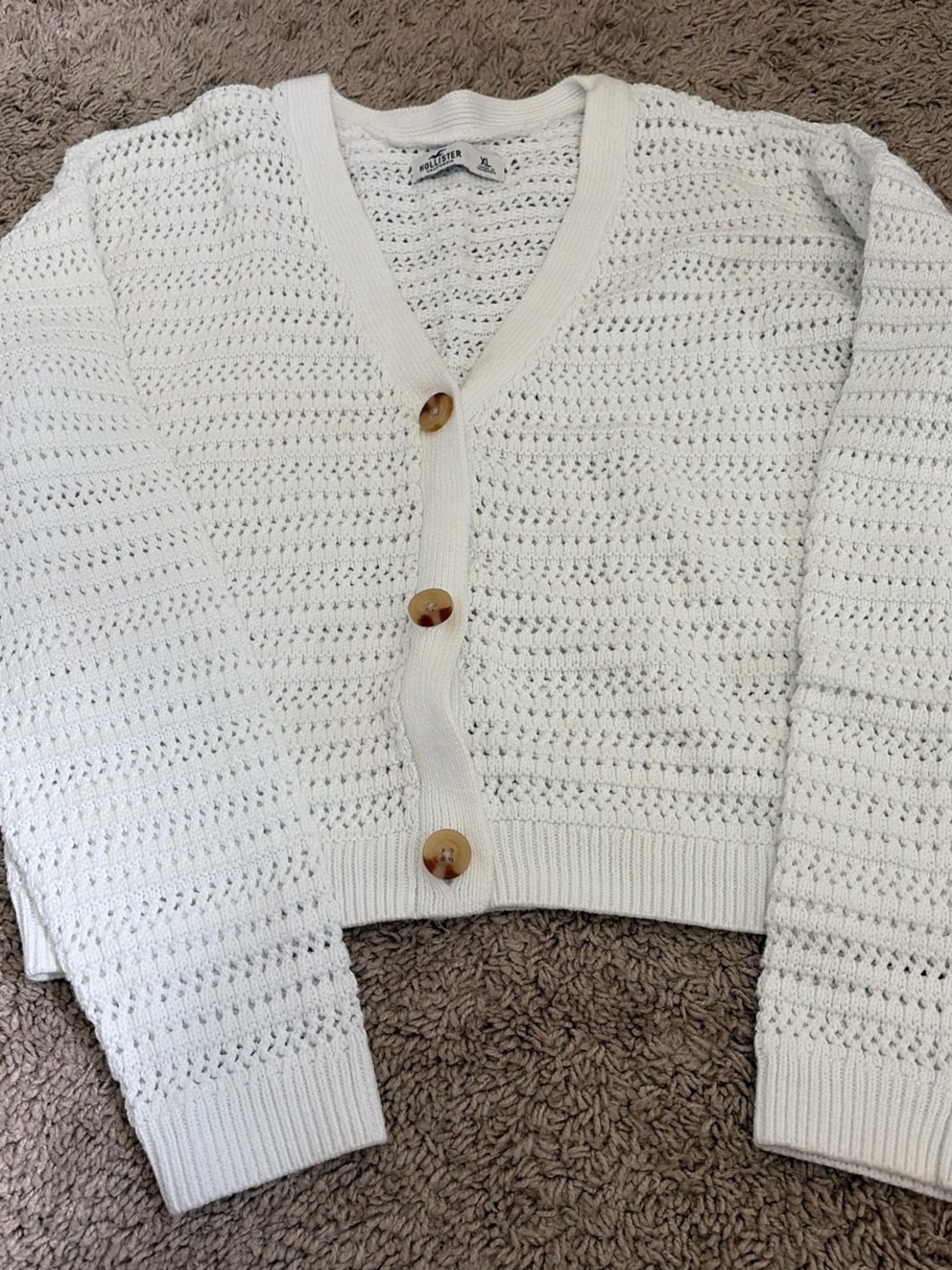 A New Day White Cardigan Sweater
